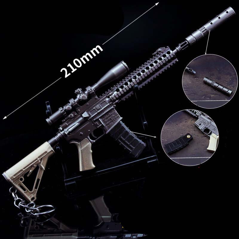 M27 Assault Rifle PUBG Metal Keychain-Toy Gun Keychains-Kublai-Kublai