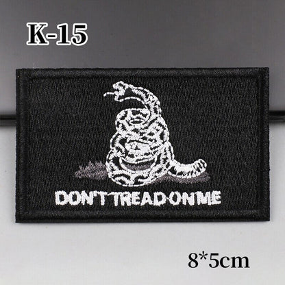 Hot American Flag Patches Badge Stickers For Adults Clothing Iron On Patch Embroidered DIY Appliques Clothes Hats Patchs-Tactical Accessories-Kublai-B-Kublai