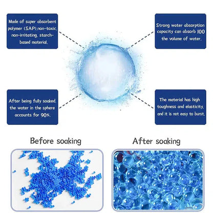 60000pcs Blue Gel Ball Water Beads 9-11mm (US Stock)-water beads-Kublai-Kublai