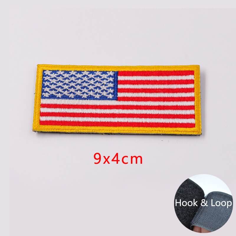 Embroidered Patches For Clothing Embroidery Flag Tactical Military Outdoor Armband Fusible Iron On Parches De Sew Badges Mochila-Tactical Accessories-Kublai-C-hook loop-Kublai