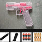 Transparent Dart Blaster Toy Gun with Ejecting Shells-foam blaster-Kublai-transparent red-Kublai