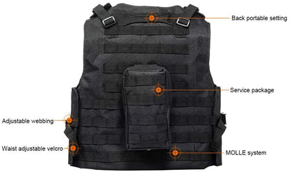 Multifunction Lightweight Molle Amphibious Tactical Vest-玩具/游戏-Biu Blaster-Biu Blaster