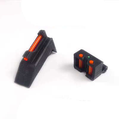 MP9 3D Print Fiber Optic Sights-Scopes & Sights-Kublai-red-Kublai