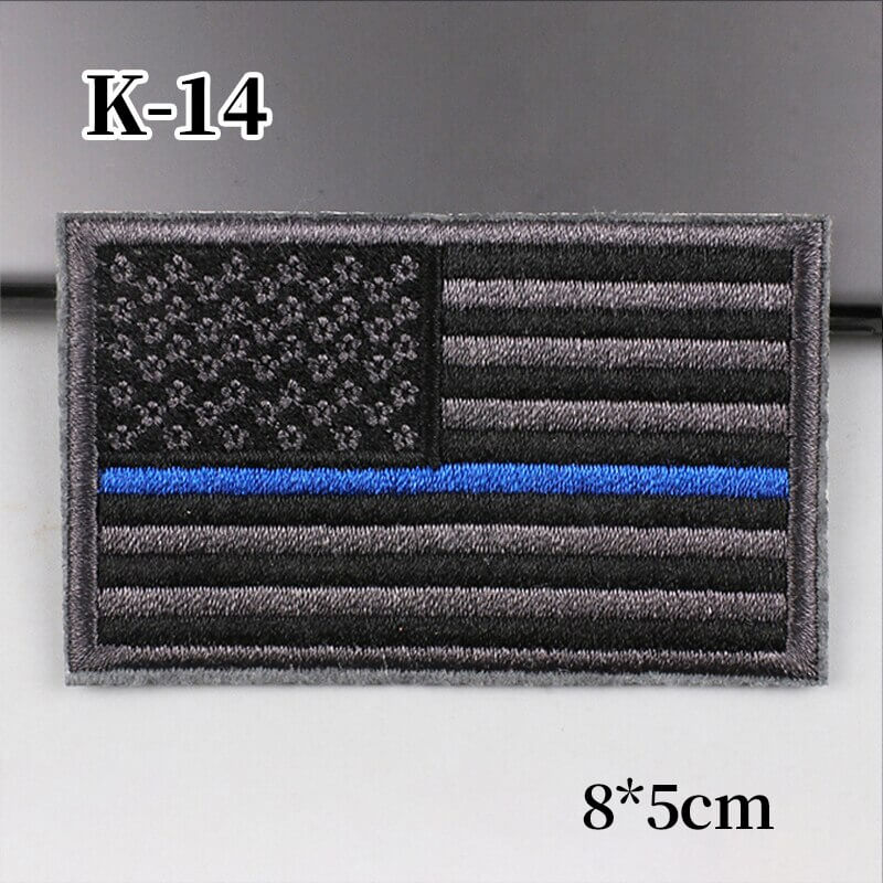 Hot American Flag Patches Badge Stickers For Adults Clothing Iron On Patch Embroidered DIY Appliques Clothes Hats Patchs-Tactical Accessories-Kublai-C-Kublai