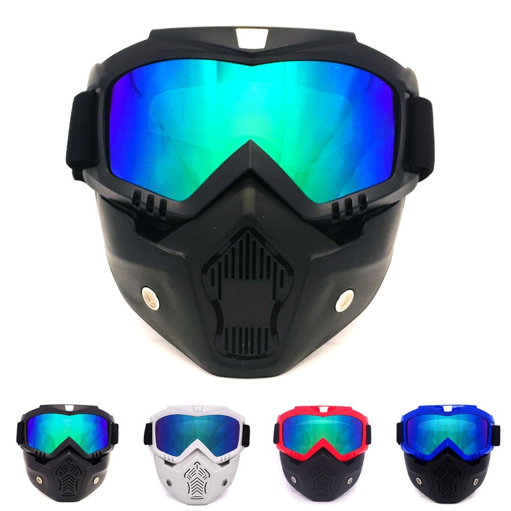 Retro Harley Tactical Face Mask with Detachable Google-玩具/游戏-Biu Blaster-Biu Blaster