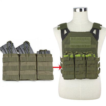 1000D Triple Nerf Mag Pouch-pouch-Biu Blaster-army green-Biu Blaster