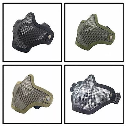 Skirmish Equipment Strike Steel Half Face Tactical Mask-玩具/游戏-Biu Blaster-Biu Blaster