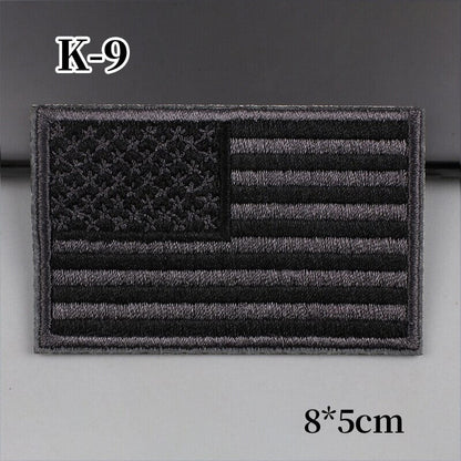 Hot American Flag Patches Badge Stickers For Adults Clothing Iron On Patch Embroidered DIY Appliques Clothes Hats Patchs-Tactical Accessories-Kublai-A-Kublai