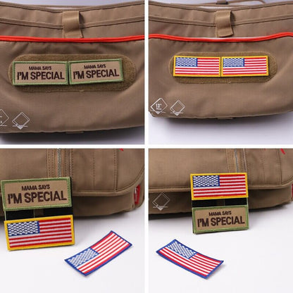 Embroidered Patches For Clothing Embroidery Flag Tactical Military Outdoor Armband Fusible Iron On Parches De Sew Badges Mochila-Tactical Accessories-Kublai-Kublai