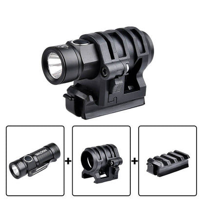 WADSN Weapon Tactical Light LED Strobe Telescopic Mini Hunting Airsoft Flashlight Military Helmet Scout Light-Tactical Flashlights-Kublai-3pcs set-Kublai