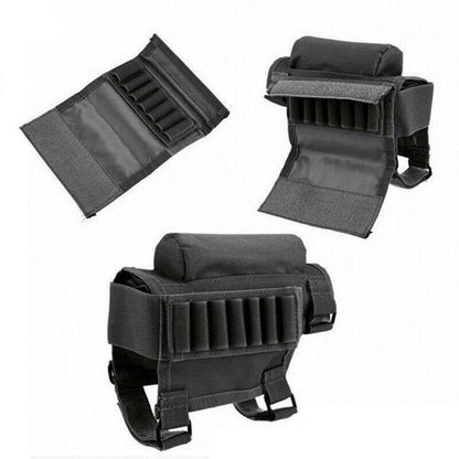 Tactical Rifle Buttstock Cheek Rest Riser Ammo Pouch Holder-Tactical Accessories-Kublai-Kublai