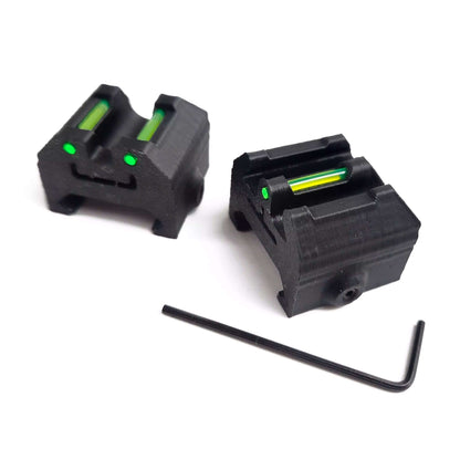 P90 3D Print Low Profile Fiber Sights-Scopes & Sights-Kublai-green-Kublai