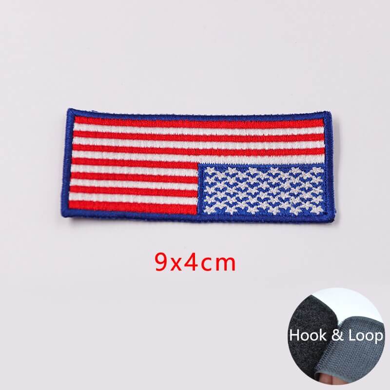 Embroidered Patches For Clothing Embroidery Flag Tactical Military Outdoor Armband Fusible Iron On Parches De Sew Badges Mochila-Tactical Accessories-Kublai-B-hook loop-Kublai