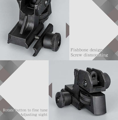 M4 CQB Adjustable Nylon Rear Sight-Scopes & Sights-Kublai-Kublai