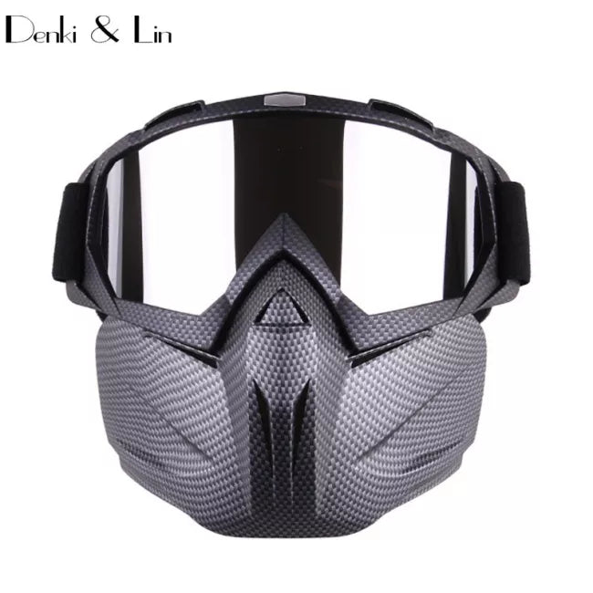 Retro Harley Tactical Face Mask with Detachable Google-玩具/游戏-Biu Blaster-F-Biu Blaster