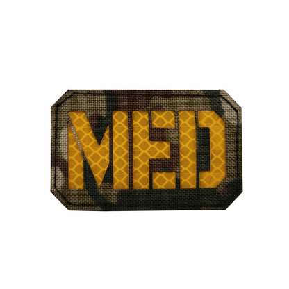 2x3.5 Inch Reflective MED Medic EMS EMT Patch Hook-Fastener Backing-Tactical Accessories-Kublai-5cp-Kublai