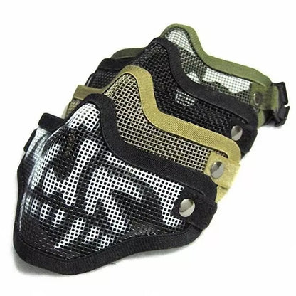 Skirmish Equipment Strike Steel Half Face Tactical Mask-玩具/游戏-Biu Blaster-Biu Blaster