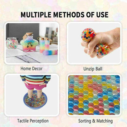 40000pcs Mix Color 7-8mm Gel Ball with Hopper Bottle and Load Cap (US Stock)-water beads-Kublai-Kublai