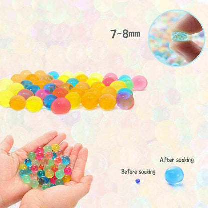 40000pcs Mix Color 7-8mm Gel Ball with Hopper Bottle and Load Cap (US Stock)-water beads-Kublai-Kublai